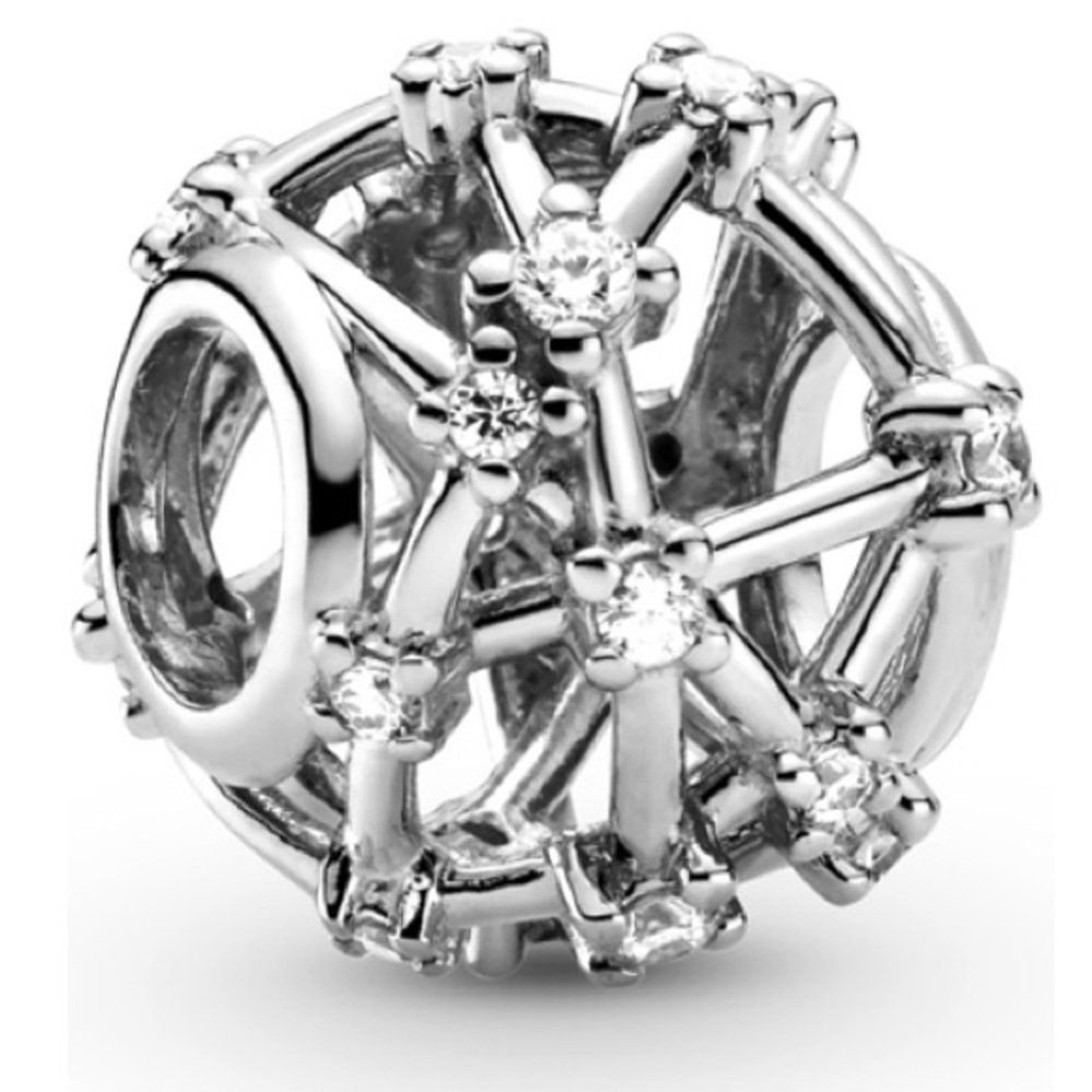 Pandora Openwork Star Constellations Charm (Retired) Sterling Silver with CZ